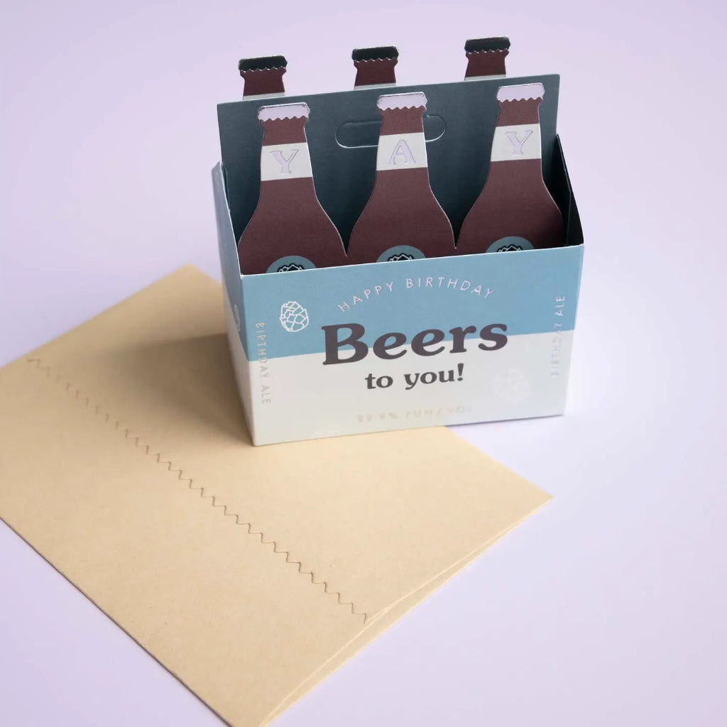 Beers To You Pop-Up Birthday Card