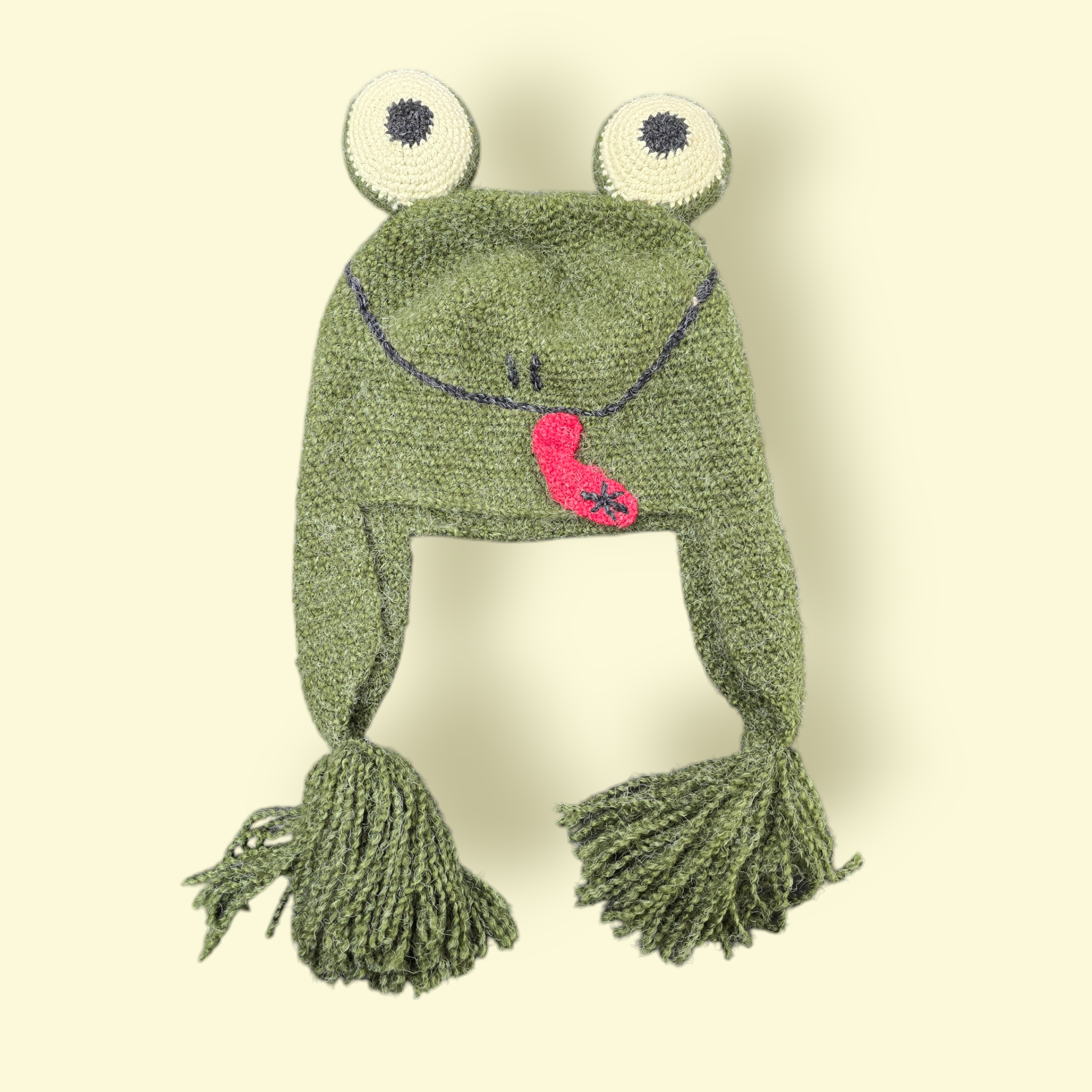 Animal Knit Hat - Frog