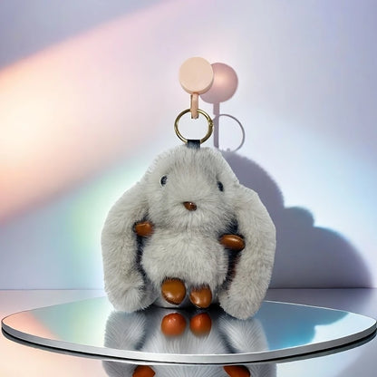 Lop bunny keychain charm