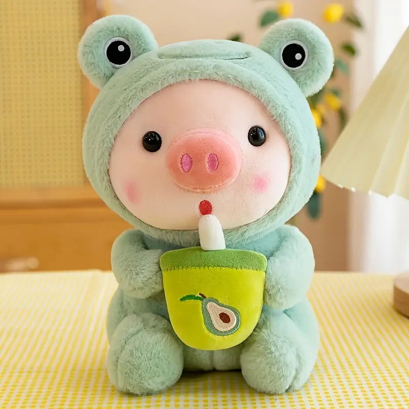 Piglet Frog Plushie (green)