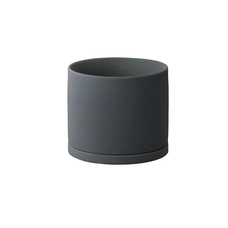 PLANTERS - PLANT POT 191 - 4" DARK GREY