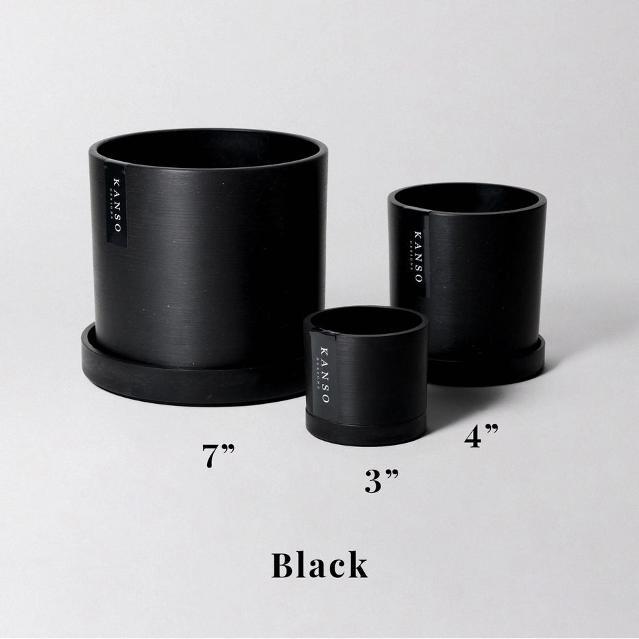 PLANTERS - Signature Planter - 3" (black)