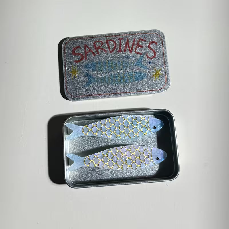Tin Hair Clips - assorted