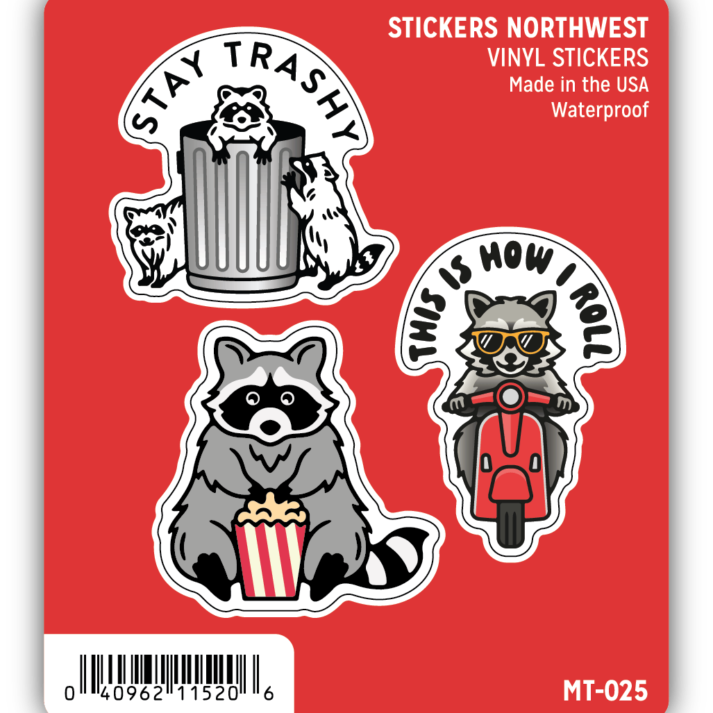 Stickers - Raccoon Trio