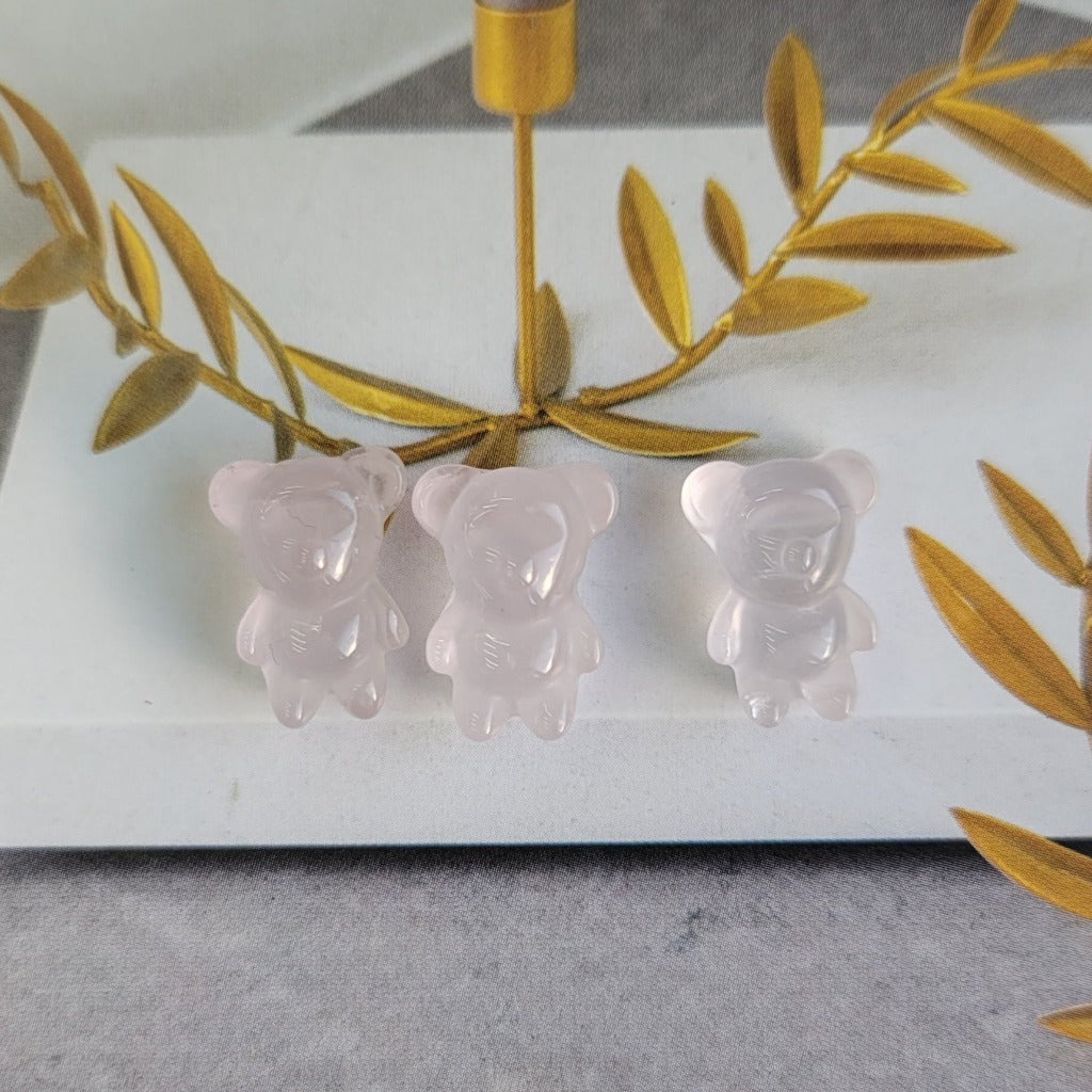 CRYSTALS - GUMMY BEAR CRYSTAL - ROSE QUARTZ